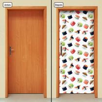 Adesivo Decorativo de Porta - Comida Japonesa - 852cnpt
