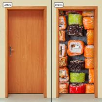 Adesivo Decorativo de Porta - Comida Japonesa - 873cnpt