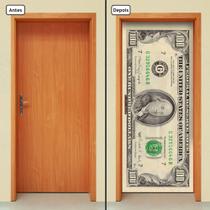 Adesivo Decorativo de Porta - Dólar - 076cnpt