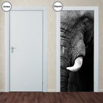 Adesivo Decorativo de Porta - Elefante - 037pt