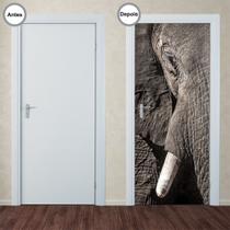 Adesivo Decorativo de Porta - Elefante - 188pt