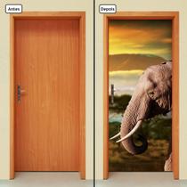 Adesivo Decorativo de Porta - Elefante - 479cnpt