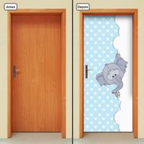Adesivo Decorativo de Porta - Elefante - Infantil - 2060cnpt