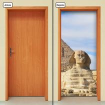 Adesivo Decorativo de Porta - Esfinge - 493cnpt