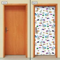 Adesivo Decorativo de Porta - Espaço - Infantil - 1372cnpt