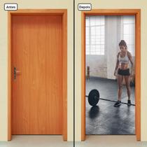 Adesivo Decorativo de Porta - Fitness - 1166cnpt Adesivo Decorativo de Porta - Fitness - 1166cnpt
