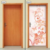 Adesivo Decorativo de Porta - Floral - 1400cnpt