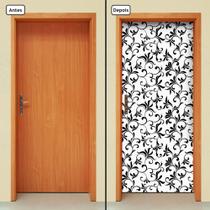 Adesivo Decorativo de Porta - Floral - 705cnpt