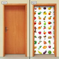 Adesivo Decorativo de Porta - Frutas - Legumes - 472cnpt