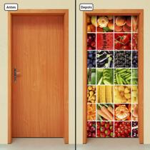 Adesivo Decorativo de Porta - Legumes - Frutas - 489cnpt