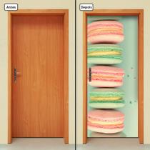 Adesivo Decorativo de Porta - Macarons - Doces - 1087cnpt Adesivo Decorativo de Porta - Macarons - Doces - 1087cnpt