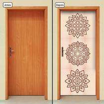 Adesivo Decorativo de Porta - Mandalas - 444cnpt