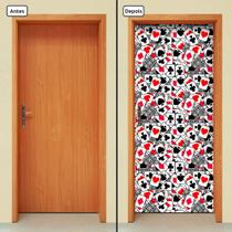 Adesivo Decorativo de Porta - Naipes de Baralho - 689cnpt Adesivo Decorativo de Porta - Naipes de Baralho - 689cnpt