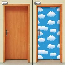 Adesivo Decorativo de Porta - Nuvens - Infantil - 1479cnpt