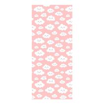 Adesivo Decorativo de Porta - Nuvens - Infantil - Rosa - 2578cnpt