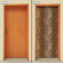 Adesivo Decorativo de Porta - Pele de Onça - 096cnpt