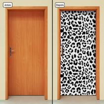 Adesivo Decorativo de Porta - Pele de Onça - 103cnpt