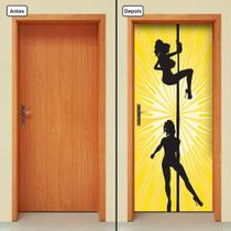 Adesivo Decorativo de Porta - Pole Dance - 670cnpt