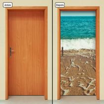 Adesivo Decorativo de Porta - Praia - 986cnpt