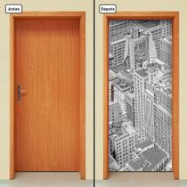 Adesivo Decorativo de Porta - Prédios - 470cnpt Adesivo Decorativo de Porta - Prédios - 470cnpt