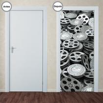 Adesivo Decorativo de Porta - Rolos de Filme - 174pt