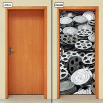 Adesivo Decorativo de Porta - Rolos De Filme - Cinema - 535cnpt