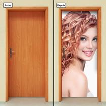 Adesivo Decorativo de Porta - Salão de Beleza - 1201cnpt Adesivo Decorativo de Porta - Salão de Beleza - 1201cnpt
