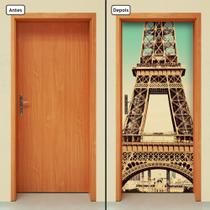 Adesivo Decorativo de Porta - Torre Eiffel - Paris - 985cnpt