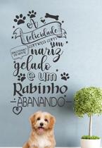 Adesivo Decorativo de Sala Frase A Felicidade... Adesivo Decorativo de Sala Frase A Felicidade...