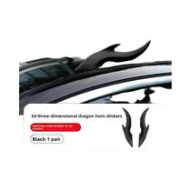 Adesivo Decorativo De Teto De Carro Em Forma De Chifres De Dragão 3D Em Silicone Elástico Para