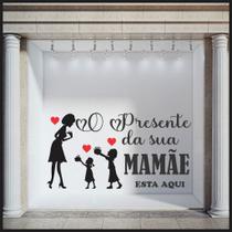 Adesivo decorativo em recorte para vitrine dia das mães 58x110m Adesivo decorativo em recorte para vitrine dia das mães 58x110m