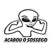 Adesivo Decorativo em relevo fácil aplicação ACABOU O SOSSEGO