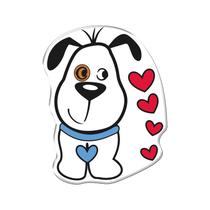 Adesivo Decorativo em relevo fácil aplicação CACHORRINHO CORAÇÕES