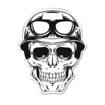 Adesivo Decorativo em relevo fácil aplicação CAVEIRA