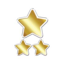 Adesivo Decorativo em relevo fácil aplicação ESTRELAS