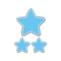 Adesivo Decorativo em relevo fácil aplicação ESTRELAS