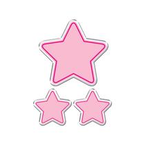 Adesivo Decorativo em relevo fácil aplicação ESTRELAS
