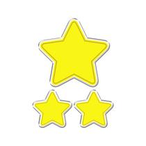 Adesivo Decorativo em relevo fácil aplicação ESTRELAS