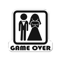 Adesivo Decorativo em relevo fácil aplicação GAME OVER