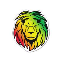 Adesivo Decorativo em relevo fácil aplicação LEÃO RASTAFARI