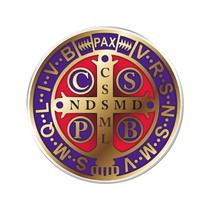 Adesivo Decorativo em relevo fácil aplicação Medalha de São Bento