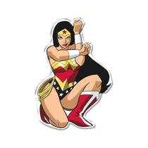 Adesivo Decorativo em relevo fácil aplicação MULHER MARAVILHA Adesivo Decorativo em relevo fácil aplicação MULHER MARAVILHA