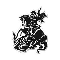 Adesivo Decorativo em relevo fácil aplicação SÃO JORGE