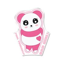 Adesivo Decorativo em relevo fácil aplicação URSO ROSA BAD GIRL