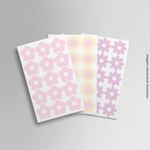 Adesivo Decorativo Flores Desenho Pastel Adesivo Decorativo Flores Desenho Pastel