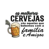 Adesivo Decorativo Frase Cerveja Família Amigos Bar Adesivo Decorativo Frase Cerveja Família Amigos Bar