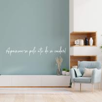 Adesivo Decorativo Frase Motivacional Apaixone-se Pelo Ato de Se Cuidar
