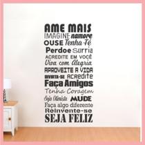 Adesivo decorativo - Frase - Seja feliz (105x0,40cm)