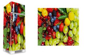 Adesivo decorativo geladeira completa (03 peças 80x190) frutas