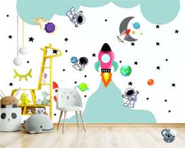Adesivo Decorativo Infantil Astronauta Espaço Galáxia Adesivo Decorativo Infantil Astronauta Espaço Galáxia